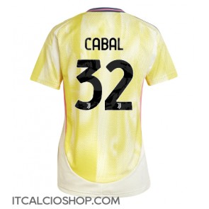 Juventus Juan Cabal #32 Seconda Maglia Femmina 2024-25 Manica Corta